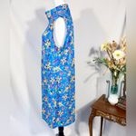 IBKUL Estela Zip Mock Neck Sleeveless – Multi Floral Golf/Tennis Dress Sz L 🧡 Blue Size L Photo 7