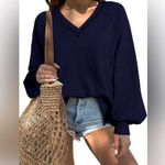 NWT acelitt women’s blue V Photo 0