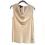 St. John Liquid Silk Cowl Neck Tank Top S 19” p2p Champagne $695 Retail NWT Photo 2