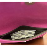 Hot Pink Suede Wristlet Clutch Purse Photo 3