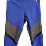 Alo Yoga  Sheila Leggings Blue Grey Black Block Mesh Geometric Athletic M (est) Photo 1