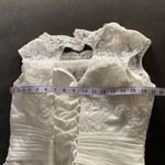 Women’s Ivory Dress & Matching Chiffon Jacket with beautiful detail Size L**READ Size L Photo 14