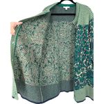 Liz Claiborne Floral Pattern Alpaca Blend Longline Button Cardigan Sweater Sz XL Photo 7