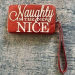 Icing Red Glitter Naughty Is The New Nice Smart Phone Wristlet Photo 0