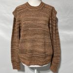 Madewell New Spacedye Shoulder Tuck Prentiss Sweater NI130 Autumn Brown Size XXL Photo 6