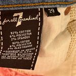 7 For All Mankind Cropped Blue Denim Shorts Photo 5