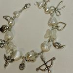 Handmade  Silver Pearl Charm Bracelet Photo 2
