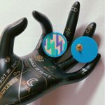 Vintage 1980s Lightening Bolt Mirror Earrings Photo 2