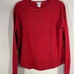 Sweet Romeo Womens crewneck long sleeve pullover sweater size S Red knit top Photo 0