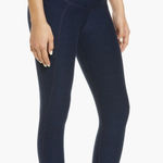 Beyond Yoga Beyond the Bump Out of Pocket High Waisted Maternity Leggings Medium Blue Photo 0