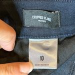 EXPRESS Cropped Flare High Rise Dark Blue Denim Wash Jeans SZ 10 Casual Trendy Photo 8
