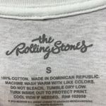The Rolling Stones white Hot Lips around the World Logo Tee Small Photo 3