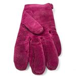 Isotoner  ARIS Vintage 90's Pink Suede Gloves Womens Mittens Cold Weather Lined Photo 3