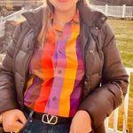 Liz Claiborne  Trending Fall Womens Multicolor Plaid Long Sleeve Shirt Photo 0