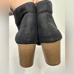 Soda Ripley Black Ankle Bootie Womens Size 10 Chunky Block Stacked Heel Lace Up Photo 8