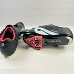 Peloton Unisex Cycling Shoes Black Red With Cleats Size 38 Photo 8