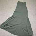 Aerie  Olive Green Maxi Dress Tiered Smocked Bohemian Boho‎ Womens XS NWT $49 Photo 0