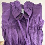 Chico's Chico’s Purple Rushed Zip Up Cotton Lightweight Jacket Size Small Photo 7