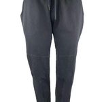 Eleven Paris Black Elastic Waist Drawstring Tapered Leg Trousers Joggers Pants S Photo 0