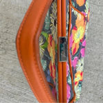 Vera Bradley Jazzy Blooms Purse Handbag Leather Handle Kiss Lock Closure Wallet Photo 1