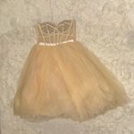 House Of CB NEW  Darling Strapless Tulle Midi Vintage Cream Dress SZ XL Photo 3