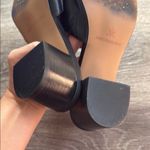 Johnston & Murphy  Black Leather Sandals 11M Elegant Slip on Heeled Shoes Photo 6