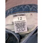 Driftwood Amie Culotte Size 12 Summer Blues Wide Leg Cropped Jeans Embroidered Photo 2