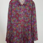 Natural Life Christa Cranberry Brown Floral Cotton Midi Dress Photo 3