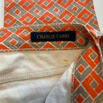 Lucky Brand orange & tan Charlie Capri Jeans Size 2/26 Photo 3