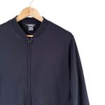 Woolrich ‎ Full Zip Short Jacket in Black Stretch Cotton, Size Medium Photo 3