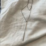 THREE silver necklaces Layered,arrowhead & crystal Photo 1