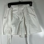 ZARA  Women's High-Waisted White Shorts Photo 1