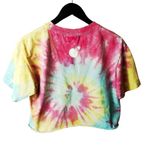 The Hundreds T Shirt Bomb Spiral Tie Dye Raw Hem Double Sided Graphic Tee Top M Photo 2