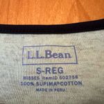 L.L.Bean V-Neck Paisley Print Dress Aqua Blue 100% Supima Cotton Small Regular Photo 3