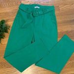 High waist belted pants Kelly green size M Size M Photo 0