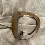 Fashion Union NEW Brown Rib Knit Belted Square Neck Long Sleeve Sweater Top Sz 8 Photo 2