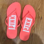 PINK - Victoria's Secret  Coral Flip Flops Photo 1