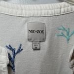 Nic+Zoe coral reef embroidered white beachy tunic top size 1X Photo 7