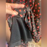 Bar III  Black Dress with Red Cherries Pattern summer mini lined beach resortwear Photo 5