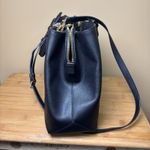Michael Kors Florence Satchel Black Saffiano Leather Handbag Crossbody Purse Photo 13
