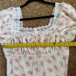 For Love & Lemons NWT Pink  "Maxine" Floral
Mini Dress Sz medium Photo 7