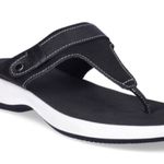 Time And Tru  Womens Flip Flops Size 6 Black White New Photo 1