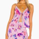 frankie's bikinis New NWT Juliet Lace Silk top and skirt set size M Photo 0