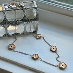 Anthropologie Rose gold clover necklace  Photo 0