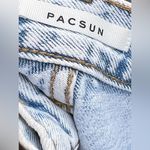 PacSun Eco Light Blue Raw Cut '90s Girlfriend Denim Shorts Photo 8