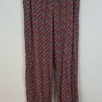 Richie House | Multicolor Tie Waist Geometric Print Pajama Pants Medium Red Photo 0