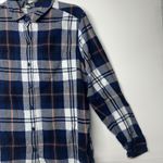 Woolrich Women’s XL Flannel Shirt Plaid Button Up Wool Blend Long Sleeve Casual Top Photo 3