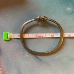 Silver Tone Gemstone Bangle Bracelet Modern Geometric Womens Boho Chic Retro Y2K Photo 5