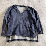 J.Crew  blue v neck top L Photo 0