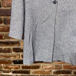 Larry Levine  Vintage Black White Tweed 2-Button Long Blazer Jacket Women's 14 Photo 2